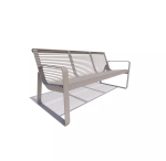 Скамейка «Белгород» металл 1,8м, серый