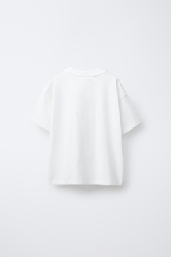 ZARA ФУТБОЛКА С ПРИНТОМ OASIS ®, БЕЛЫЙ
