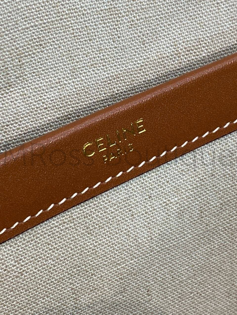 Текстильная сумка шоппер Celine Cabas Drawstring премиум класса