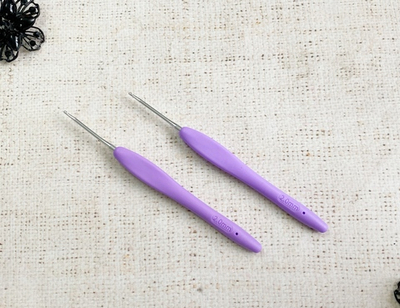 Крючки для вязания с резиновой ручкой 2,0 мм
