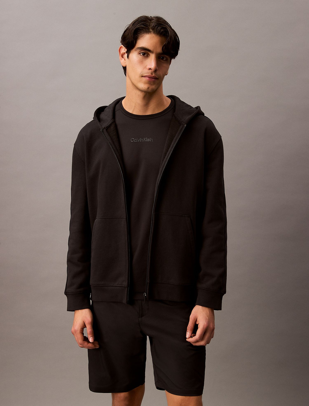 Худи на молнии Calvin Klein CK Sport Zip Hoodie Black