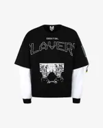 Лонгслив Heartz Slavery Color-Block Kimono черный