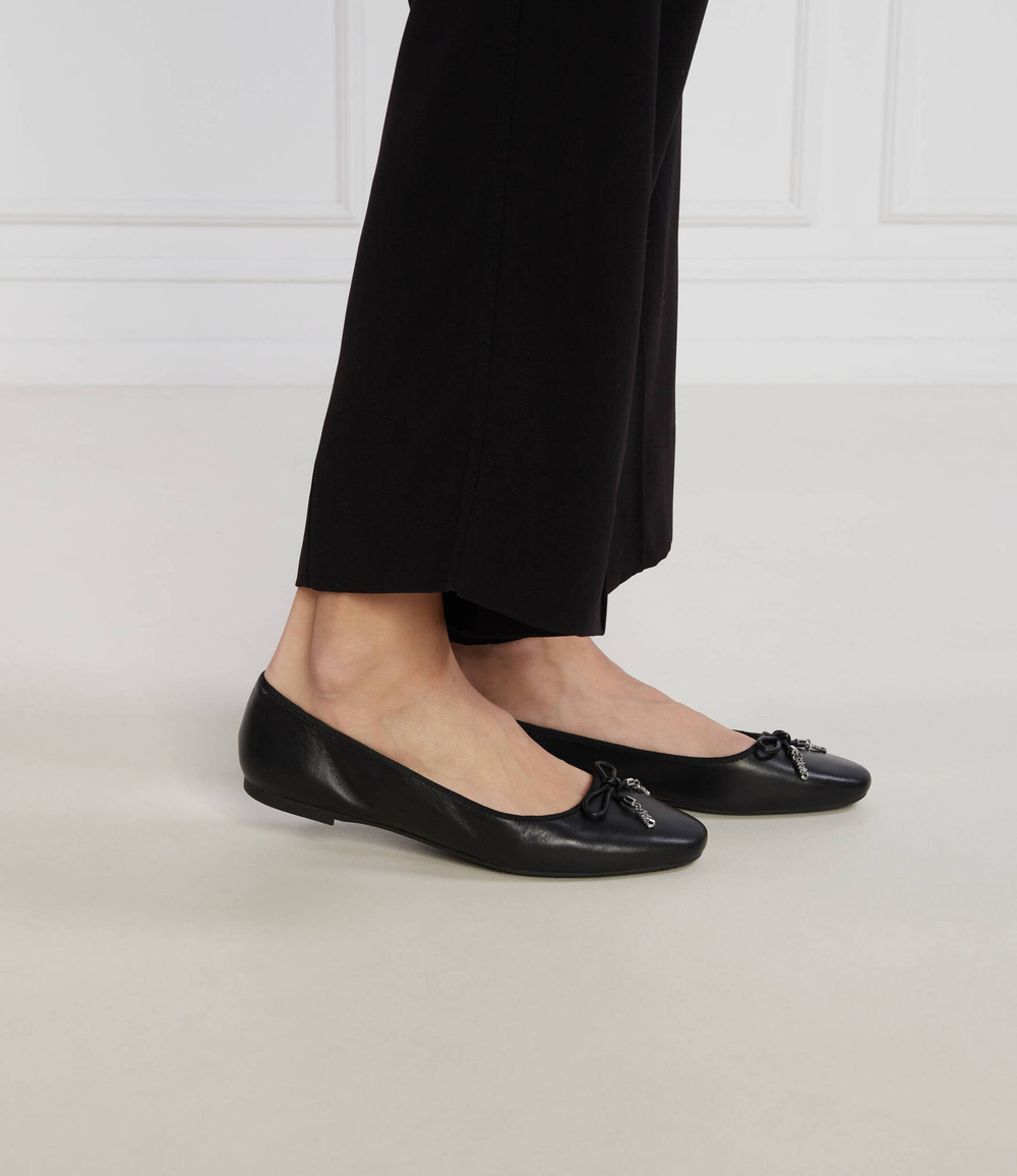 Кожаные балетки Michael Kors - черный(40F3NRFP1L)