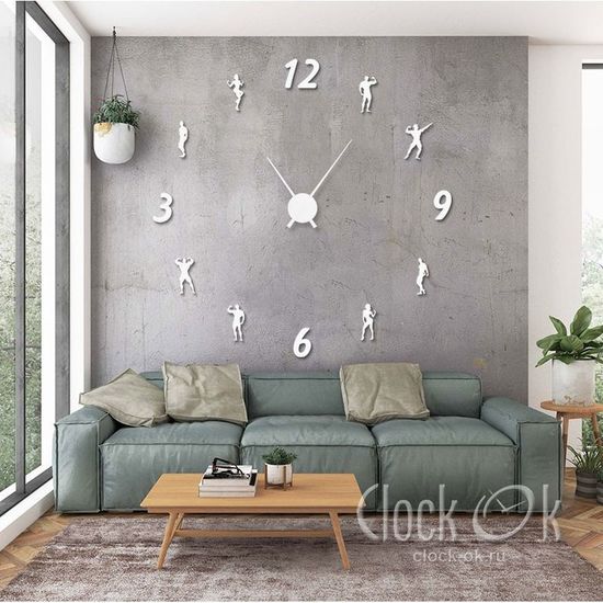 Настенные 3D часы Fitness