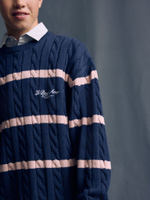 Джемпер с воротником для мальчика Next E27-903, Темно-синий