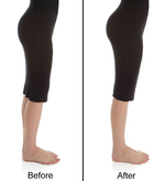 Шелковистые панталоны с эффектом пуш-ап (Размер: XL) (Цвет: бежевый)