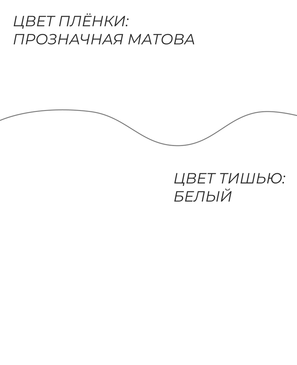 Набор быстросборной упаковки Форма 7 для круглых букетов. Прозрачная пленка + тишью