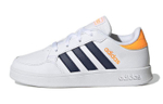 Big kids adidas neo Breaknet K comfortable low-cut children's sneakers white and yellow