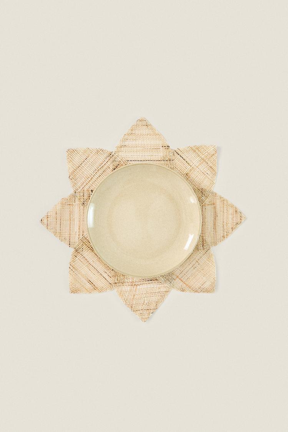 ZARA HOME СЕРВИРОВОЧНАЯ САЛФЕТКА, СВЕТЛО-БЕЖЕВЫЙ