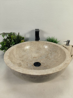 Раковина из мрамора Bowl Cream Big Lip 3см BM-60346 50*50*17