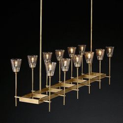Люстра На Штанге Torche De Verre Linear Chandelier 12 By Imperiumloft
