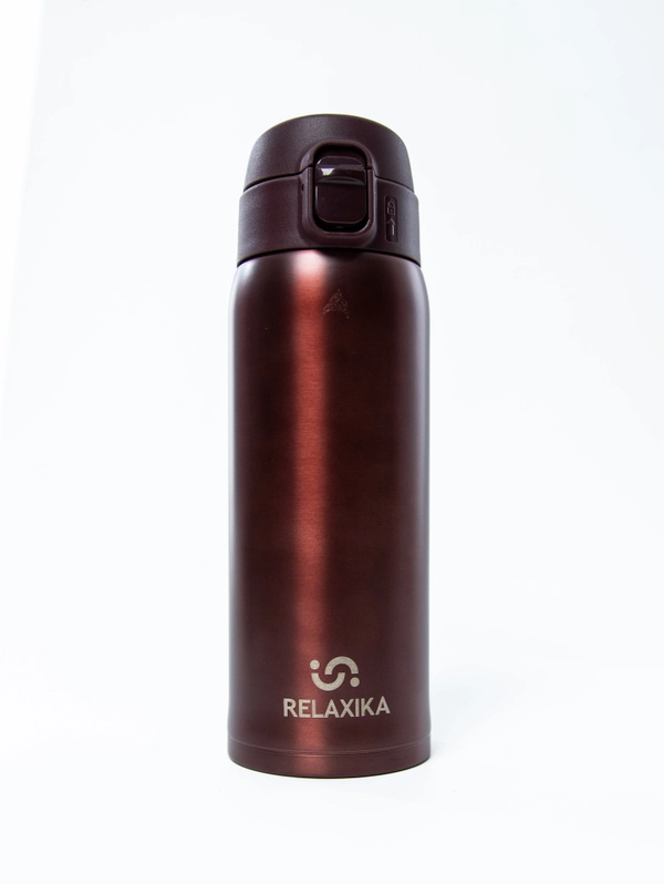 Термокружка Relaxika 701 (0,48 литра),бордовая R701.480.5L1