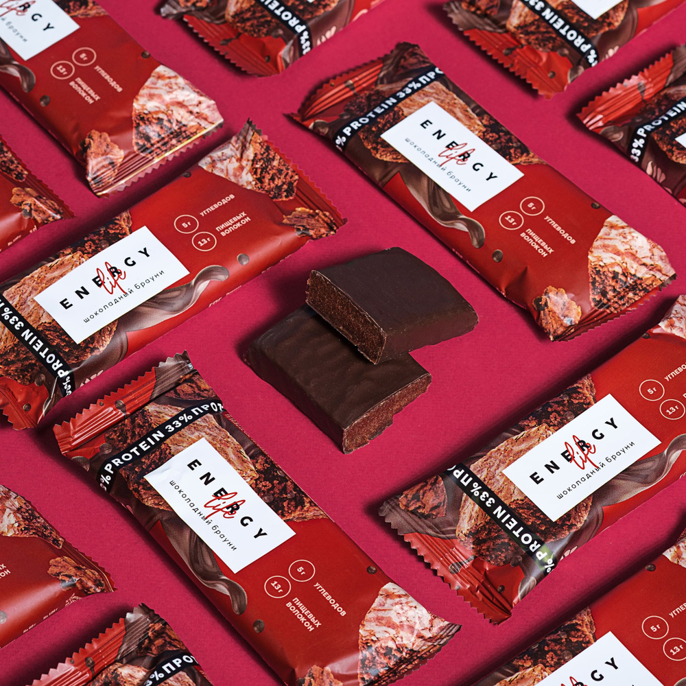 Energy Life Батончик протеиновый "Шоколадный брауни" 3шт/упак