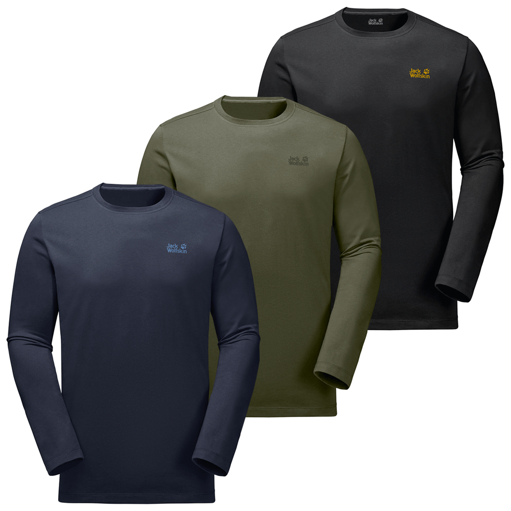 JACK WOLFSKIN лонгслив ESSENTIAL LONGSLEEVE MEN, 50520