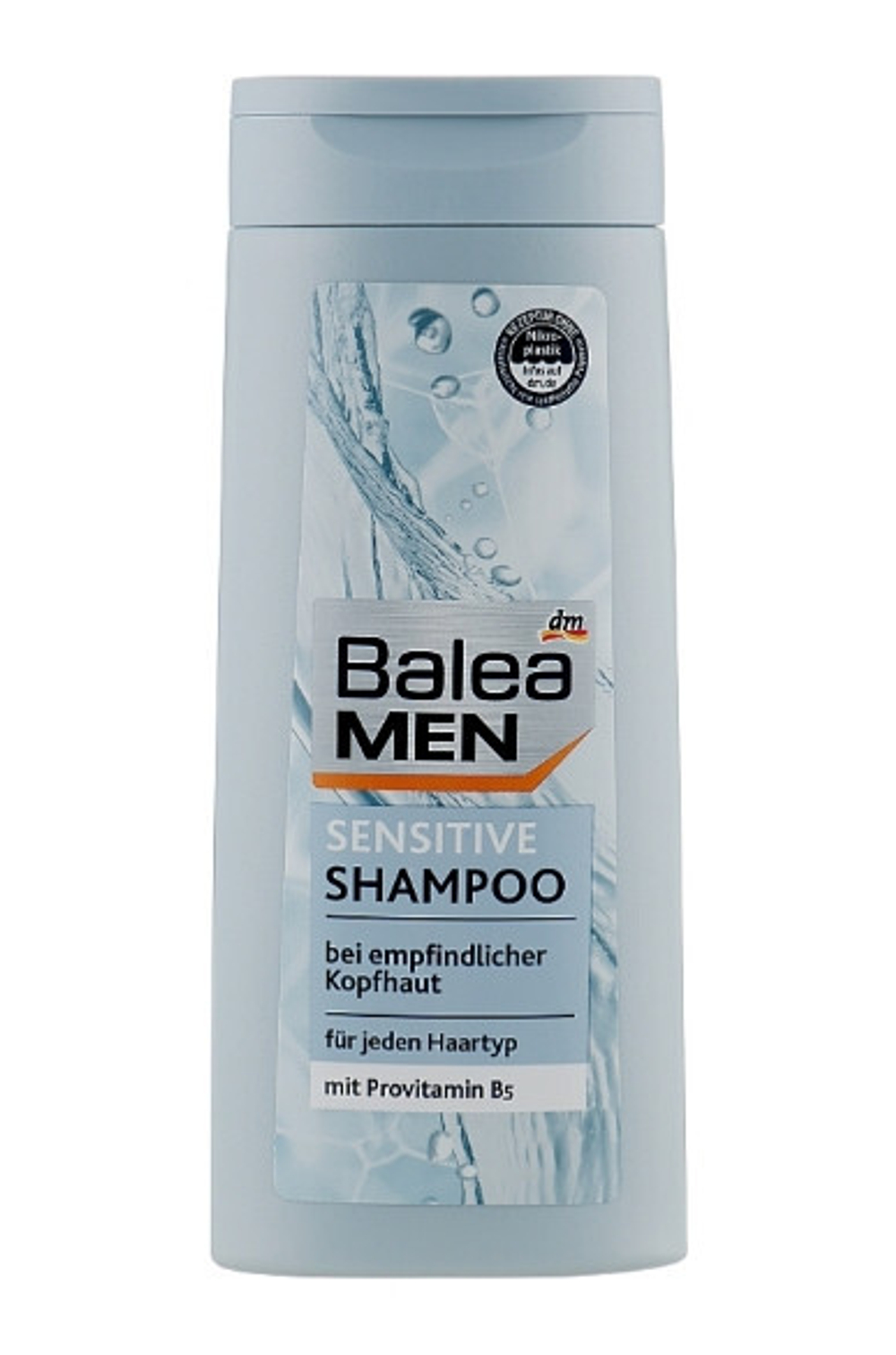 Balea Men Шампунь для волос Sensitive, для чувствительной кожи головы, без силикона и отдушек, 300 мл