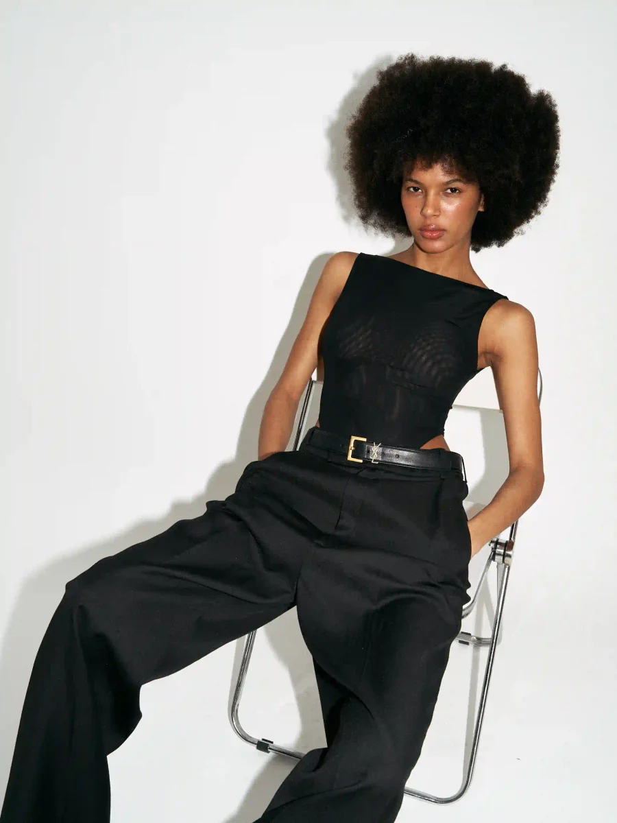 Боди MIRA MESH, Черный