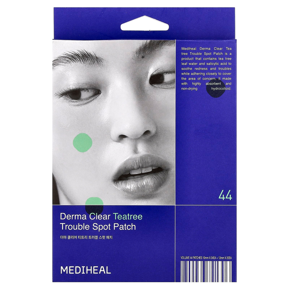 MEDIHEAL, Derma Clear, патч для точечного применения с чайным деревом, 44 патча