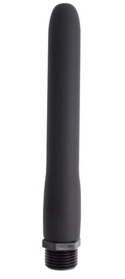 Черная насадка для интимного душа Bum Douche Buddy - 15 см. (Цвет: черный)