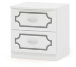 Тумба прикроватная Лакированный Белый Жемчуг - Тумба 2 ящика