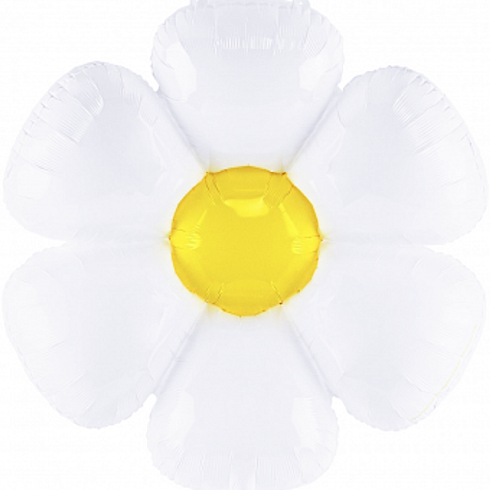 К Фигура Цветок Ромашка Белый 43''/109 см (полет от 1 дня)