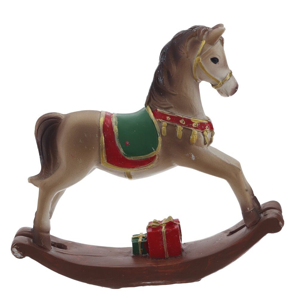 GAEM Фигурка декоративная "Лошадка-качалка", L15 W3 H14 см, 2в.