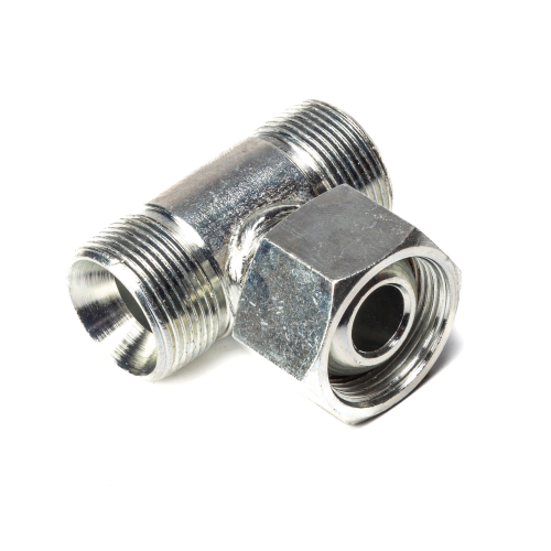 Тройник РВД (М27*1,5*М27*1,5*М27*1,5), с гайкой