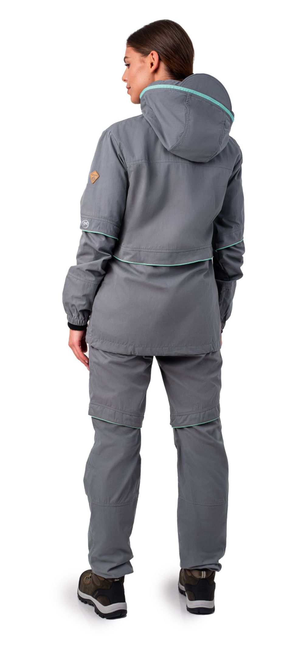 Костюм женский «Элит Барьер NEW» (смесовая, светло-серый, мята) Орион