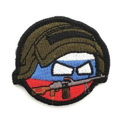 Патч Колобок Россия пулемет (5,5 см)