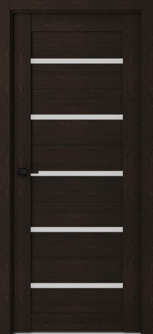 Дверное полотно Эко 1 60см Венге Стекло Сатинат