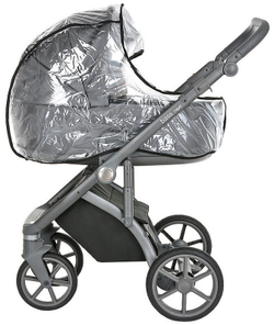 Детская коляска Roan Bass Next Кожа 3 в 1 с автокреслом Tutis Elo Lux EduSky Black RN083/1 Graphite Pearl