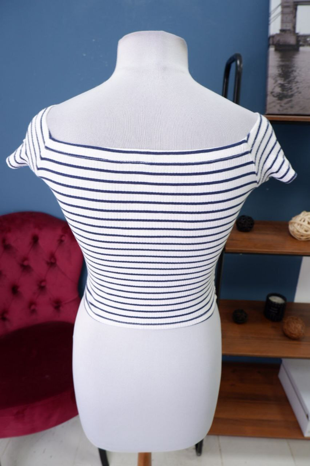 Футболка трикотажная в полоску 40-42 размер