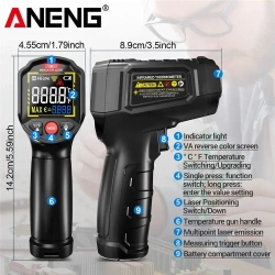 Пирометр (бесконтактный термометр) ANENG TH203