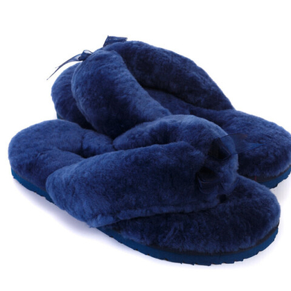 Ugg Fluff Flip Flop II — Navy blue