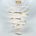 736483 Люстра ROTONDA 293W LED 8471LM 120G ЗОЛОТО 3000K