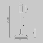 Подвесной светильник Maytoni MOD189PL-L30W3K