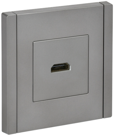 FORTE&PIANO Розетка HDMI FP540 сталь IEK