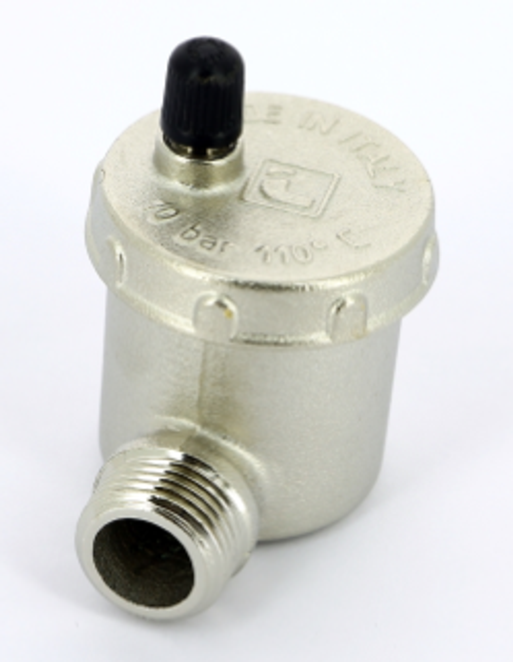 Воздухоотводчик автоматический 1/2 угловой никелированный ITAP