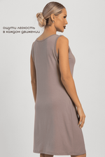 Платье-майка для дома Шелк вискозы (латте) П14492-52М LT Collection