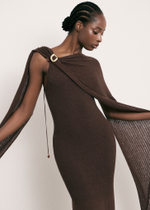 Палантин SAINT-TROPEZ, шоколадный