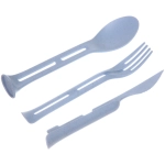 Набор столовых приборов «ЭкоЛайф» 3шт (ложка, вилка, нож) голубой