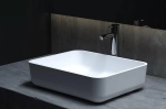 Раковина накладная Salini Gloria 09 1102209M 47,5 из искусственного камня S-Stone, белая матовая
