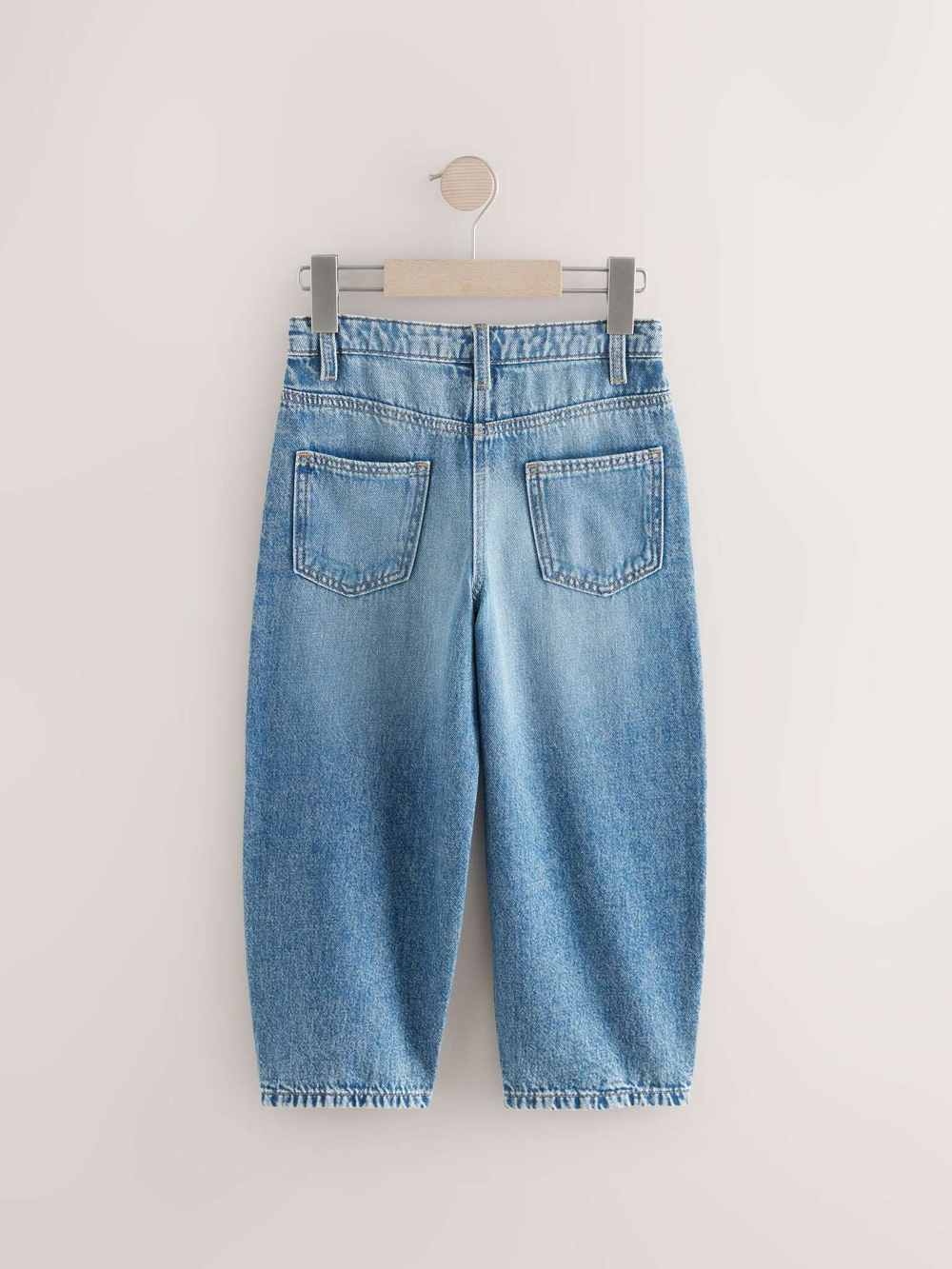 Джинсы с заклепками для девочки Next B02-937, Синий