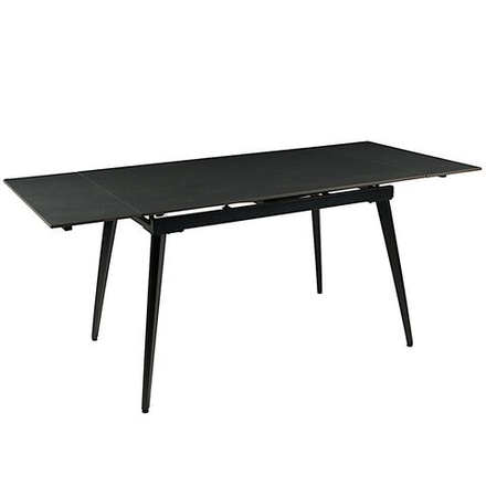 Стол керамический LA ALTA DENVER BASALT MATT 120, каркас черный