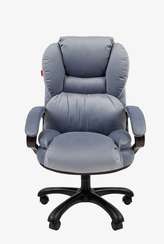 Кресло Chairman Home 434 Россия ткань Т-71 голубое (черный пластик)