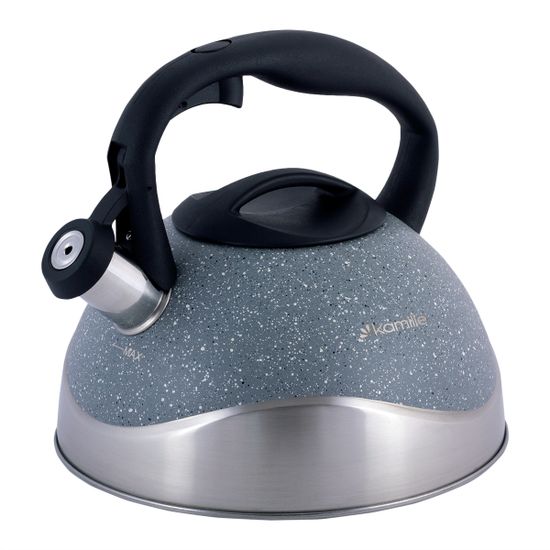Чайник 2,8 л. из нержавеющей стали со свистком Kamille KM-0686B