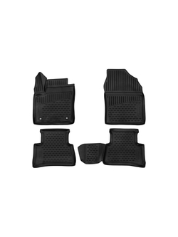 Коврики в салон для TOYOTA C-HR, 2017-, 2WD, SUV, 4 шт. ELEMENT3D01701210K