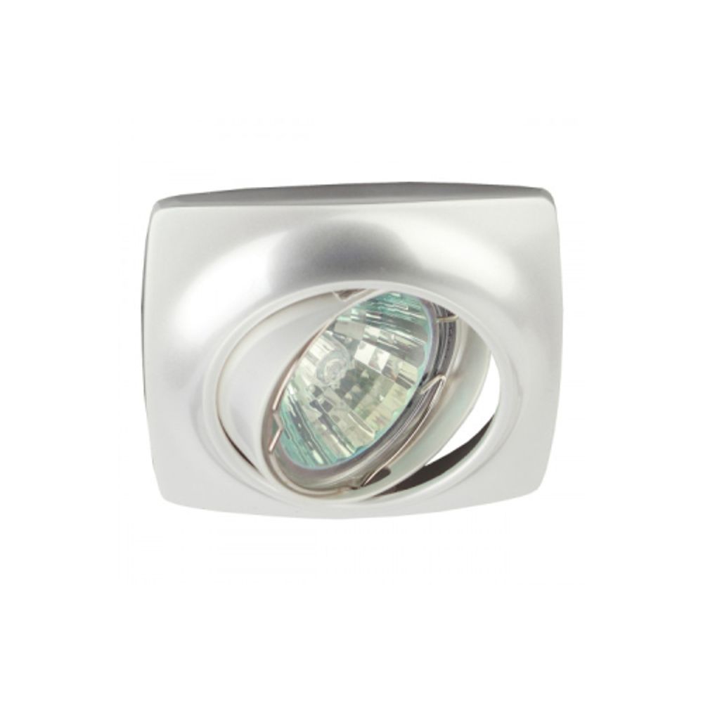 Светильник встраиваемый ЭРА KL63A PS под лампу MR16 GU5.3 поворотный перламутровое серебро | Литые встраиваемые светильники