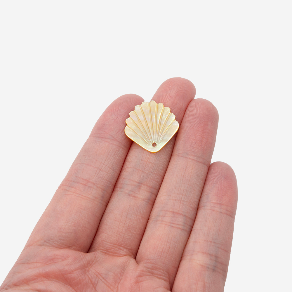 Ракушка из золотистого перламутра речных ракушек, 18мм