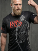 Рашгард с коротким рукавом черный LEGENDA Рать2 красная