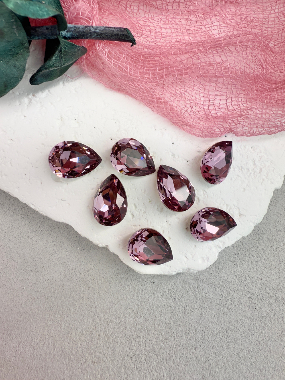Капля Drop 14*10 мм, Light amethyst